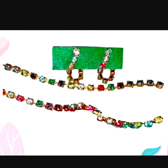 Old Fashioned Vintage Rhinestone Choker Set - Picture 8 of 16